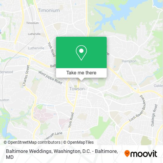 Baltimore Weddings map