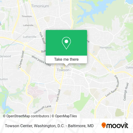 Towson Center map