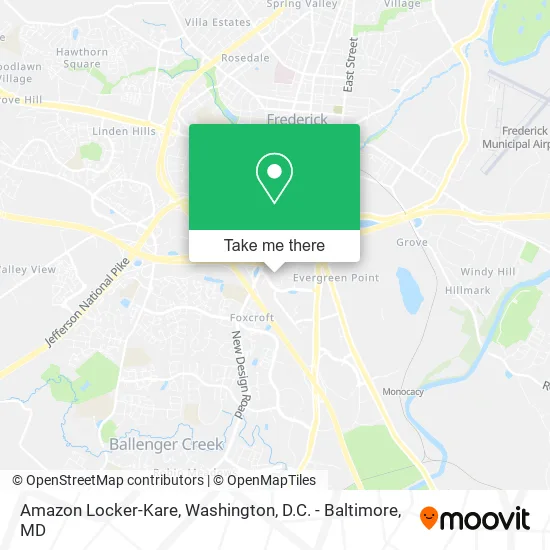 Amazon Locker-Kare map