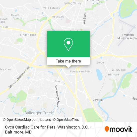 Cvca Cardiac Care for Pets map