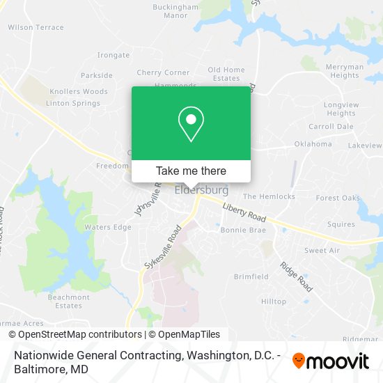 Nationwide General Contracting map