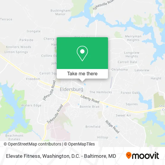 Elevate Fitness map