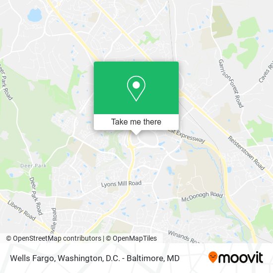 Mapa de Wells Fargo