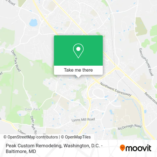 Peak Custom Remodeling map