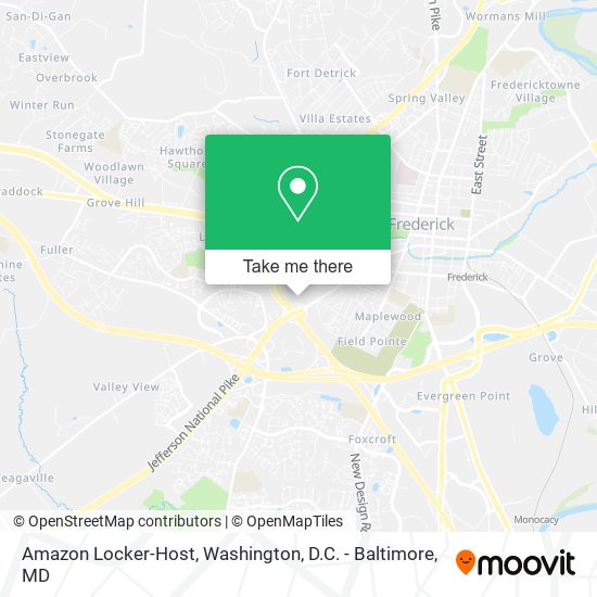 Mapa de Amazon Locker-Host