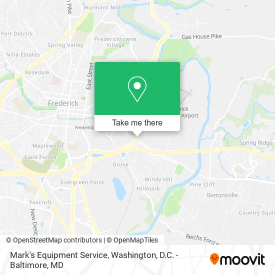 Mark's Equipment Service map