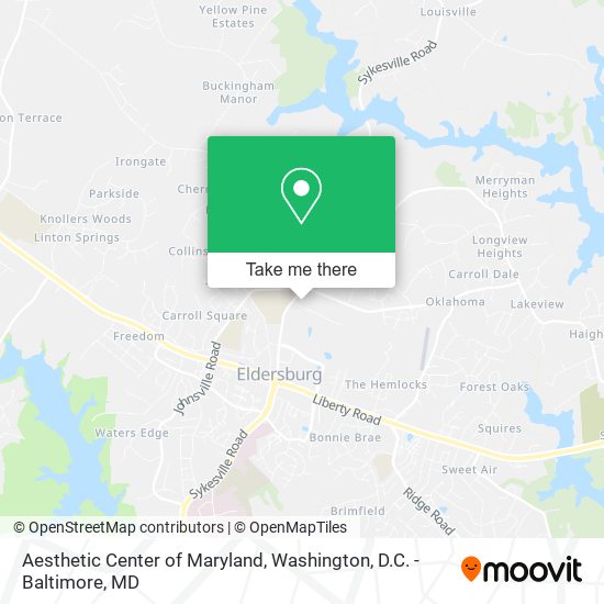 Mapa de Aesthetic Center of Maryland