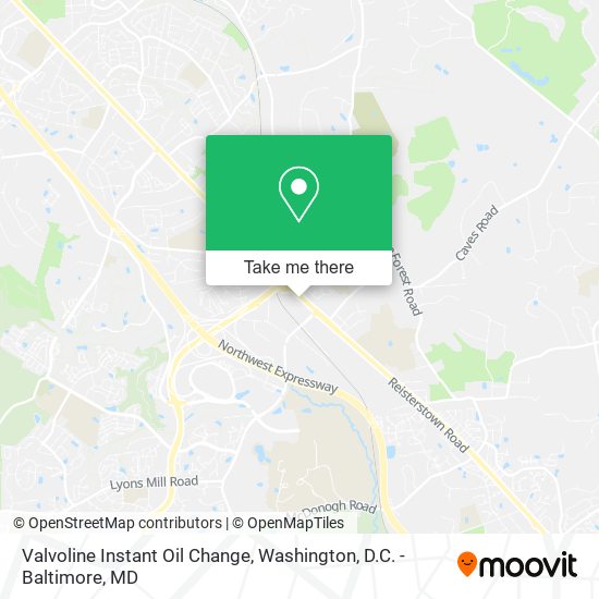 Mapa de Valvoline Instant Oil Change