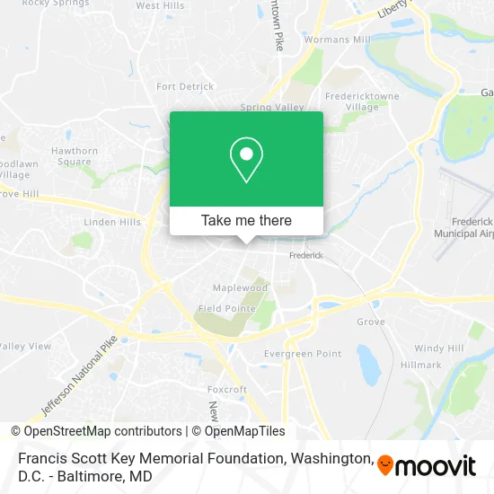 Francis Scott Key Memorial Foundation map