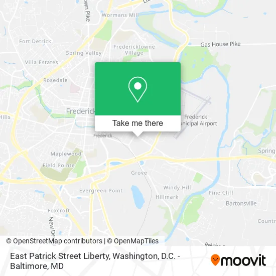 Mapa de East Patrick Street Liberty