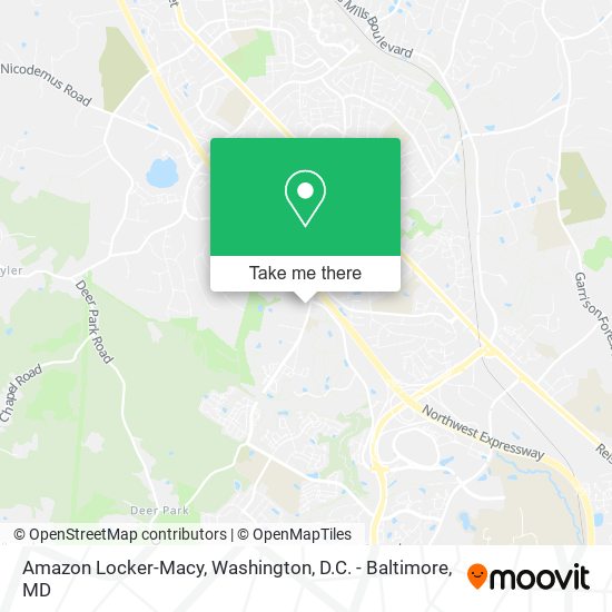 Amazon Locker-Macy map