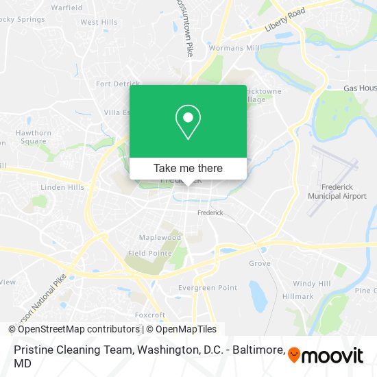 Pristine Cleaning Team map