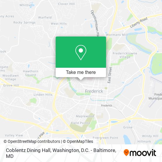 Mapa de Coblentz Dining Hall