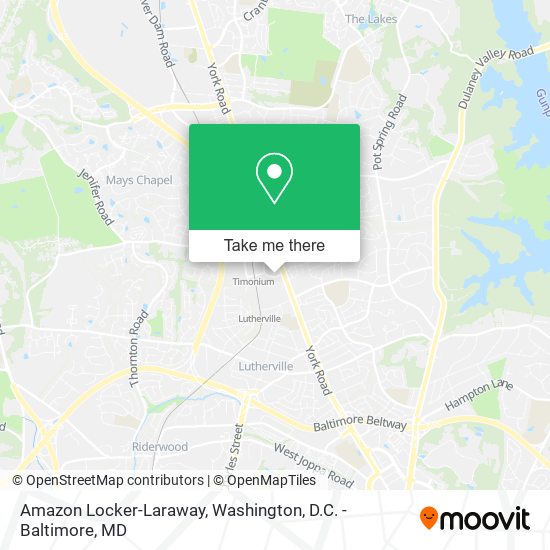 Amazon Locker-Laraway map