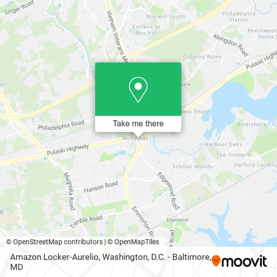 Amazon Locker-Aurelio map