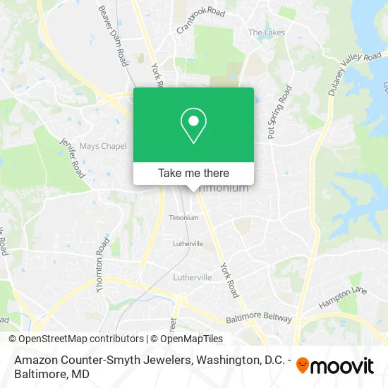 Amazon Counter-Smyth Jewelers map