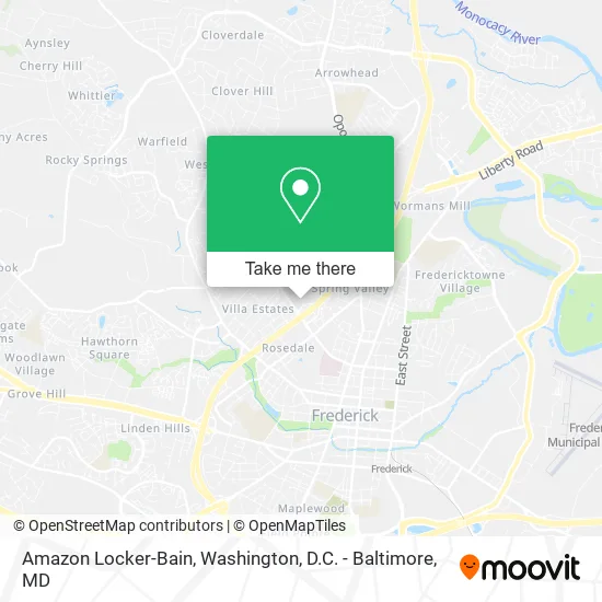 Amazon Locker-Bain map