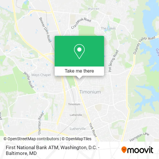 First National Bank ATM map