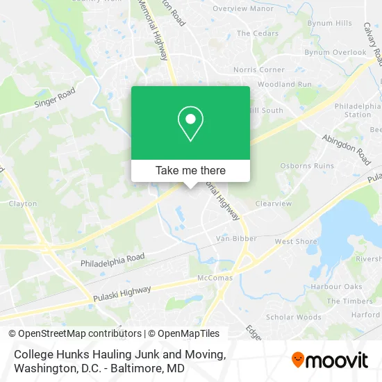 College Hunks Hauling Junk and Moving map