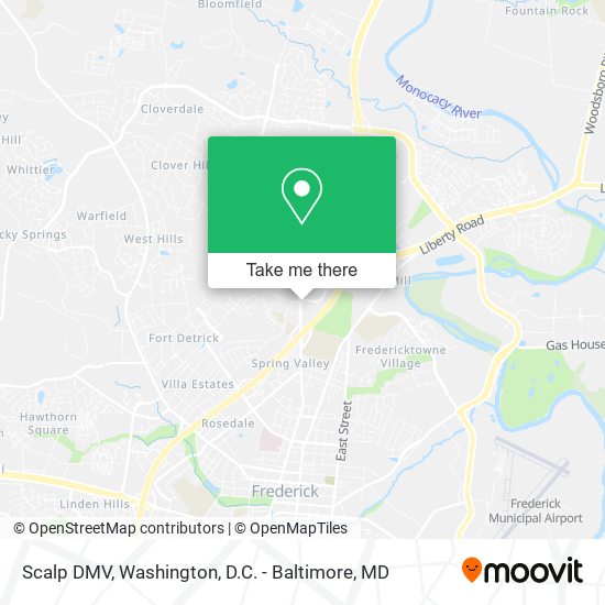 Scalp DMV map