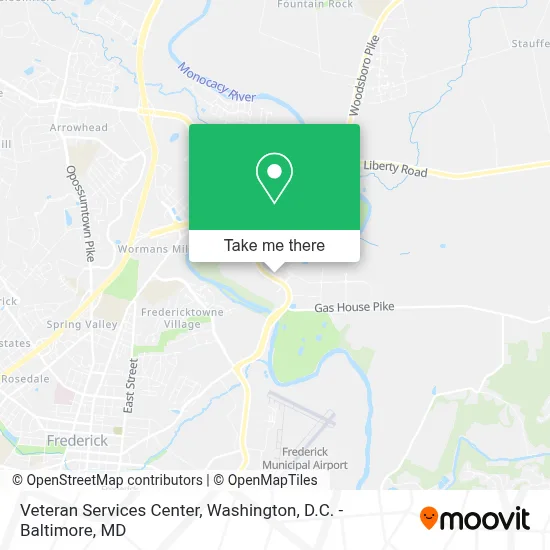 Veteran Services Center map