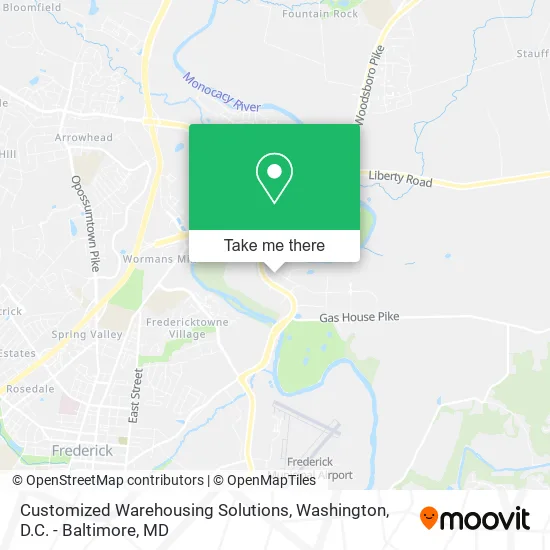 Customized Warehousing Solutions map