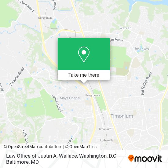 Law Office of Justin A. Wallace map