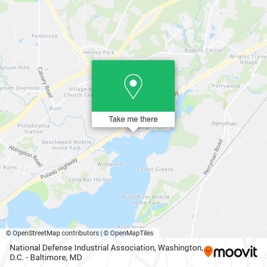 Mapa de National Defense Industrial Association