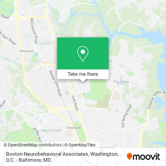 Mapa de Boston Neurobehavioral Associates