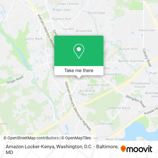 Amazon Locker-Kenya map