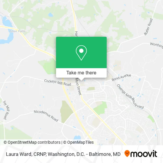 Laura Ward, CRNP map
