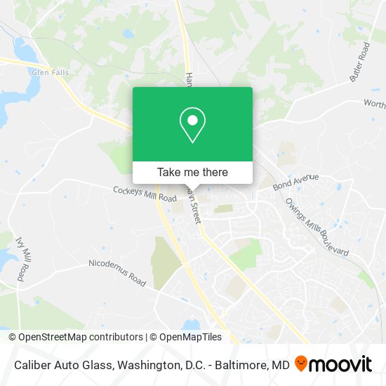 Caliber Auto Glass map