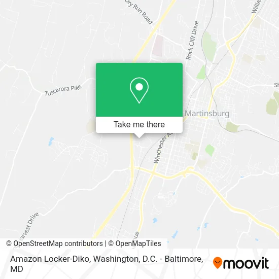 Amazon Locker-Diko map