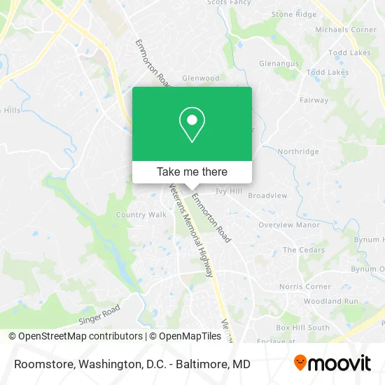 Roomstore map