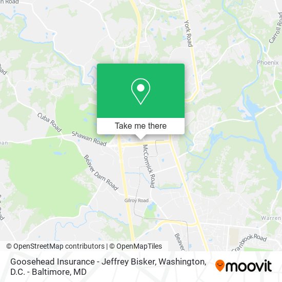 Goosehead Insurance - Jeffrey Bisker map