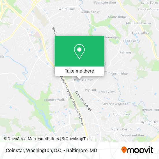 Coinstar map