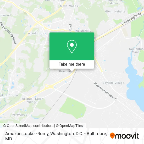 Amazon Locker-Romy map