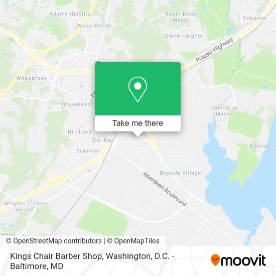 Kings Chair Barber Shop map