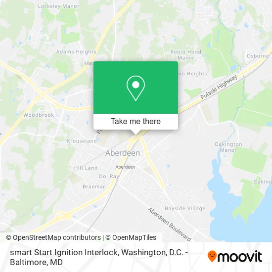 smart Start Ignition Interlock map