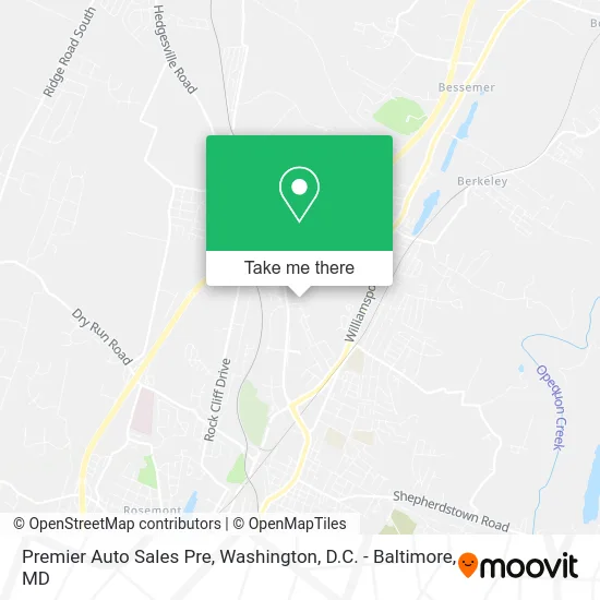 Premier Auto Sales Pre map