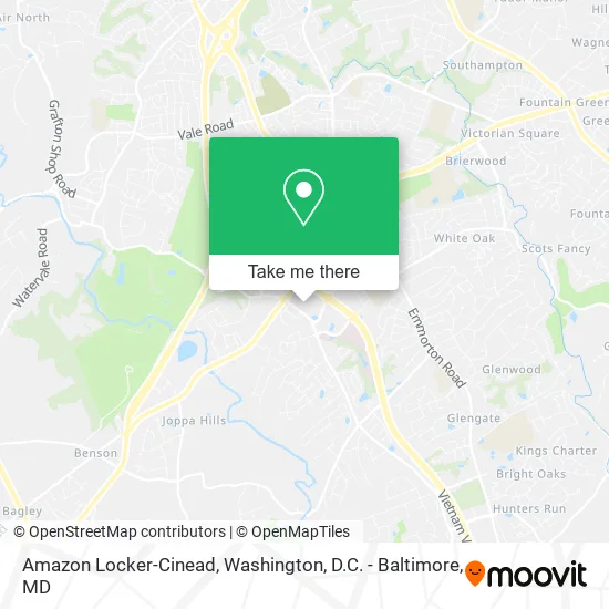 Amazon Locker-Cinead map