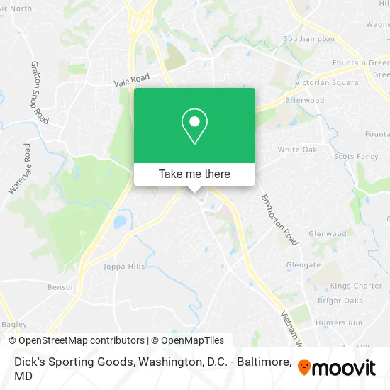 Dick's Sporting Goods map