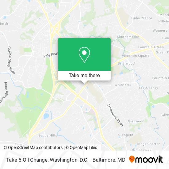 Take 5 Oil Change map