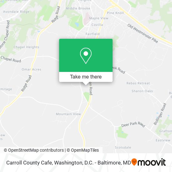 Mapa de Carroll County Cafe