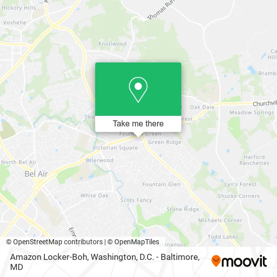 Amazon Locker-Boh map