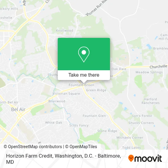 Horizon Farm Credit map
