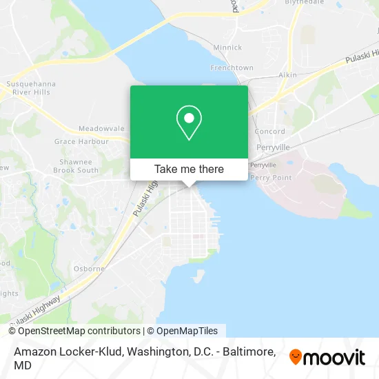 Amazon Locker-Klud map