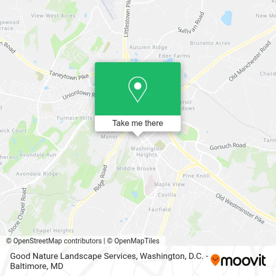Good Nature Landscape Services map
