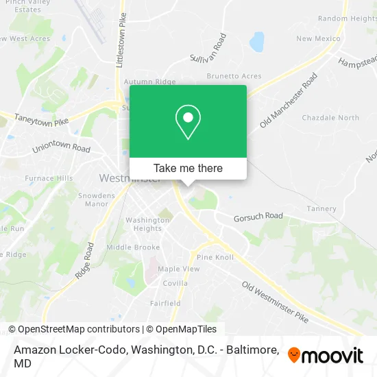 Amazon Locker-Codo map