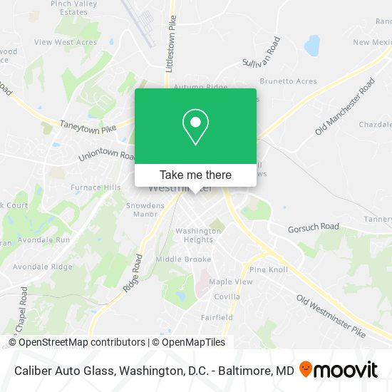Caliber Auto Glass map